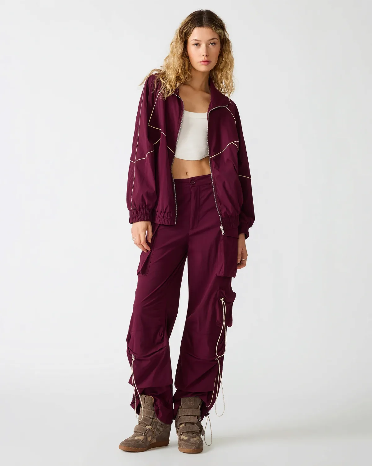 Jacey Jacket Long Sleeve Bombers Jackets & Coats - Nylon by Steve Madden