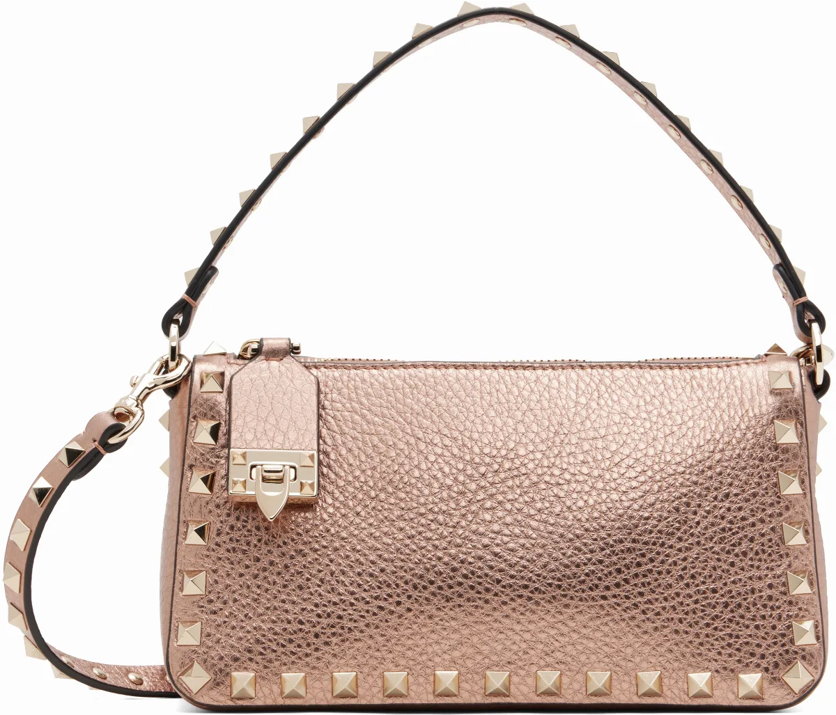 Pink Small Rockstud Crossbody Bag by Valentino Garavani