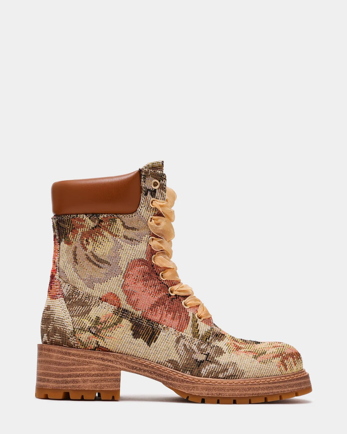 York Lace-Up Booties - Leather by Steve Madden