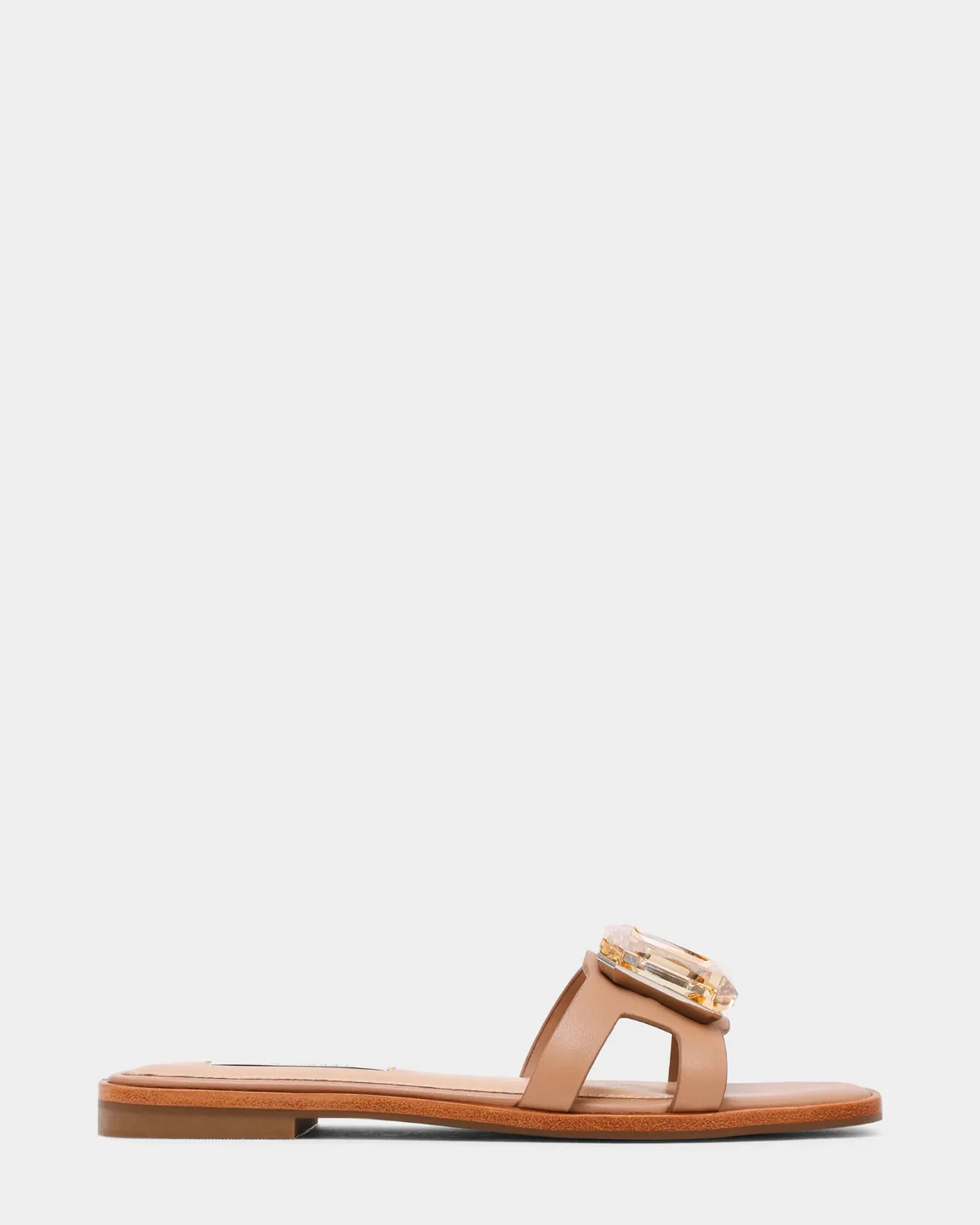 Halette Mule Leather Sandals by Steve Madden