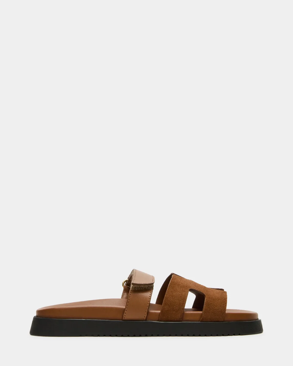 Mayven Slide Sandals - Camel Suede - Leather by Steve Madden