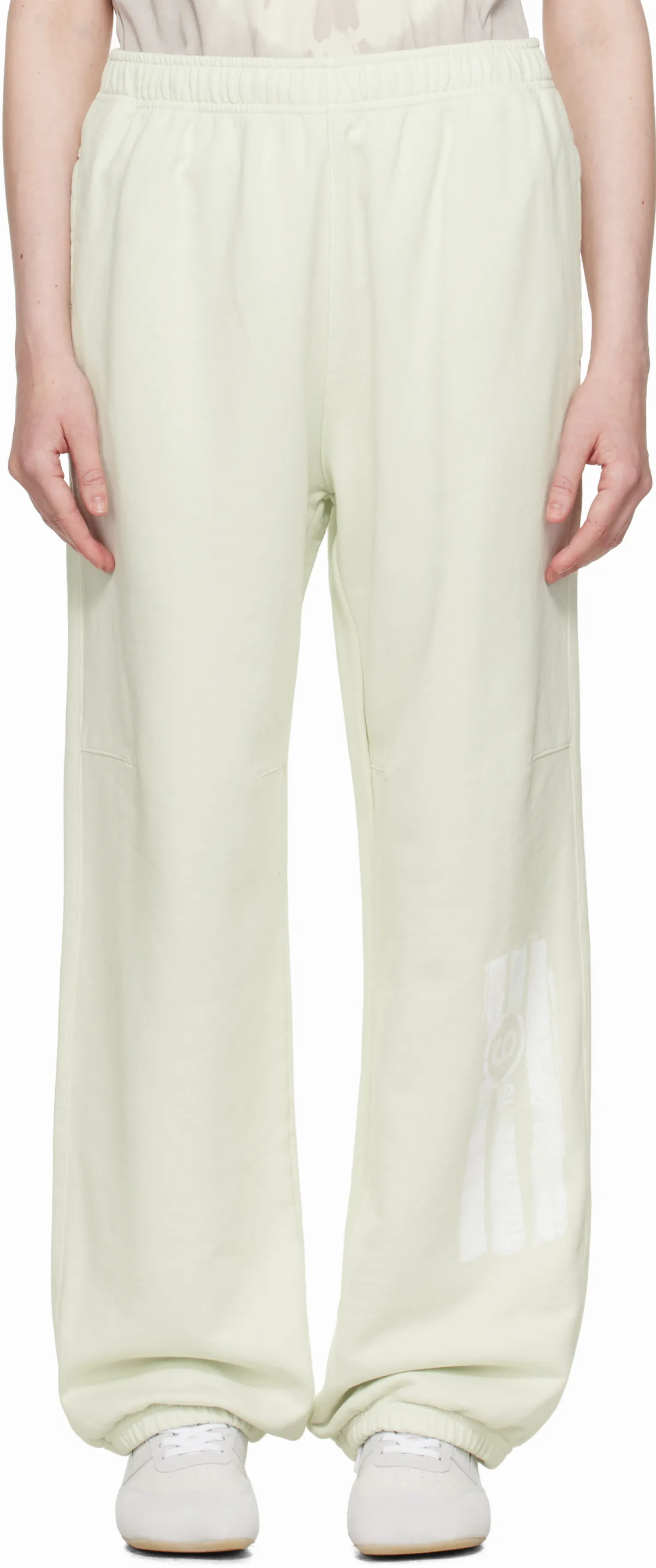 Green Unbrushed Sweat Jersey Lounge Pants