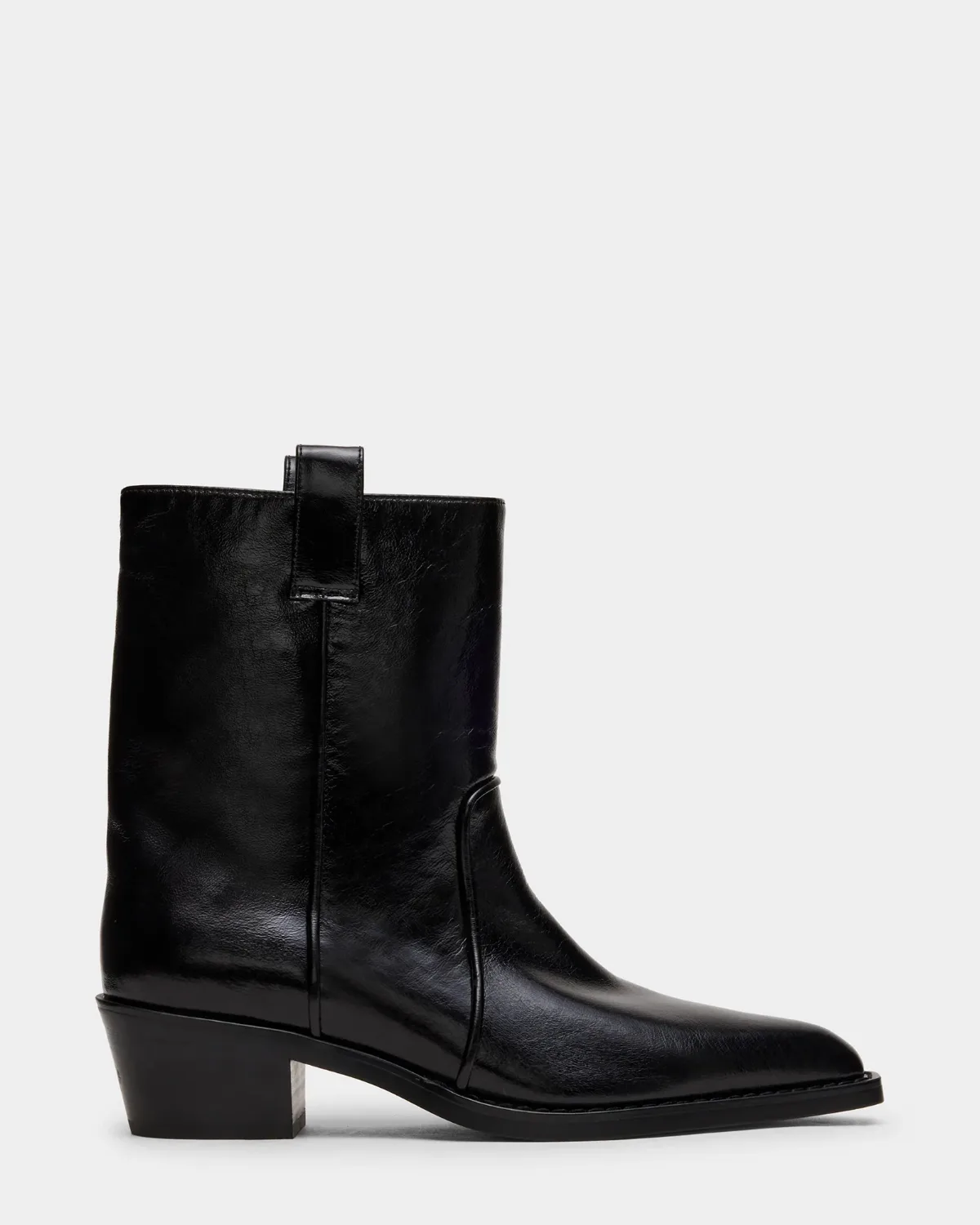 Vinny Block Heel Booties - Leather