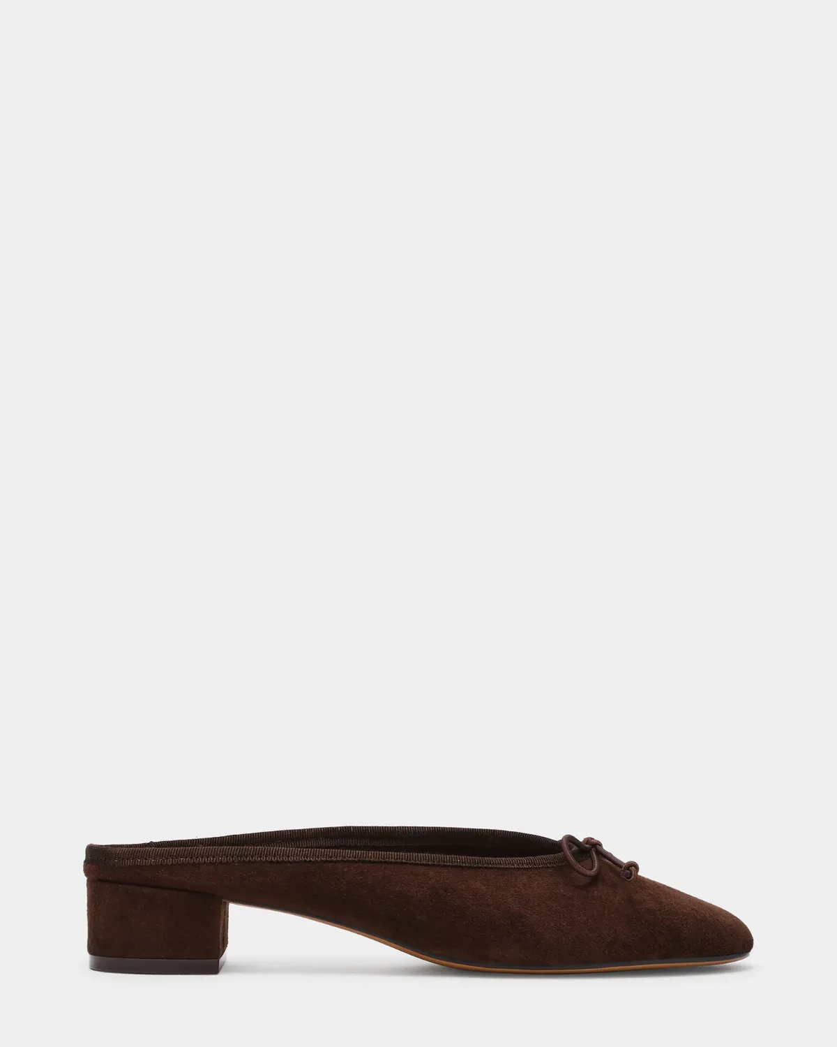 Steffi Mule Block Heels - Suede - Leather