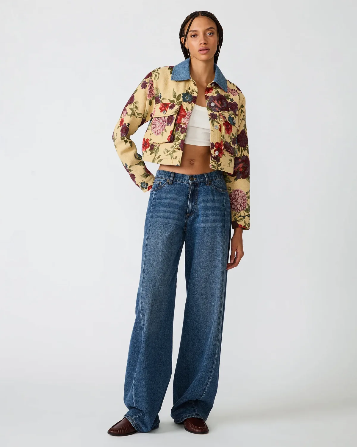 Caelan Jacket Long Sleeve Button Up Jackets & Coats - Cotton/Polyester by Steve Madden
