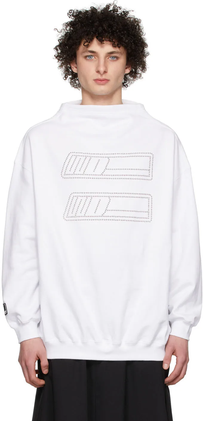 White Cotton Sweatshirt