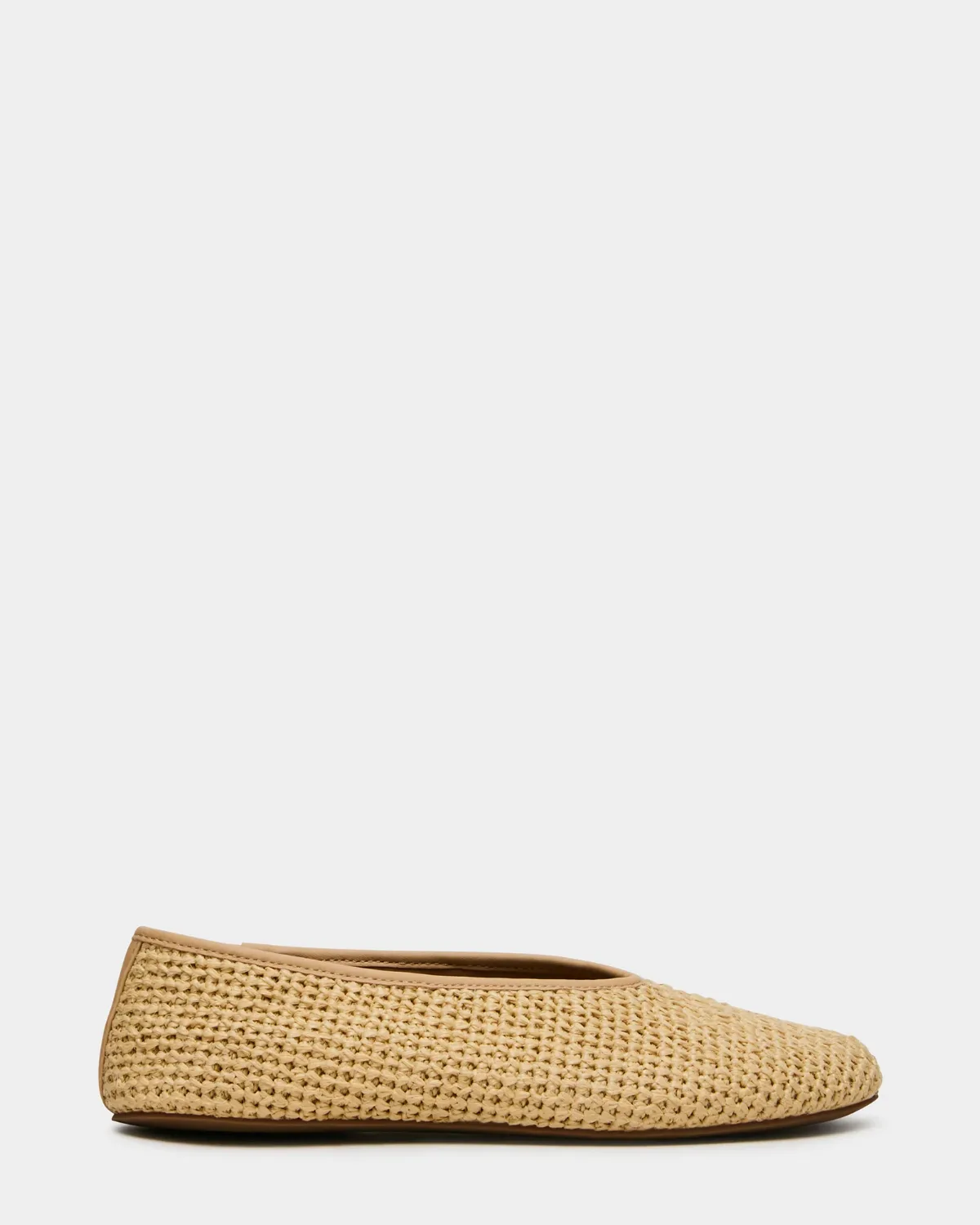 Cyntra Ballet Flats - Raffia - Leather by Steve Madden