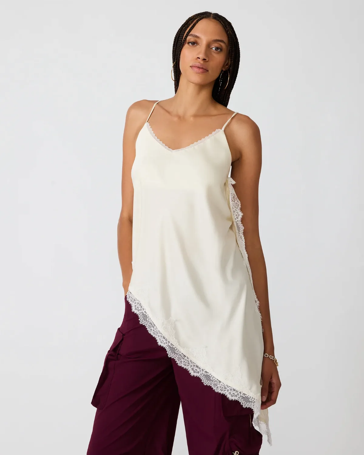 Margan Top Sleeveless Flowy Tops - Polyester