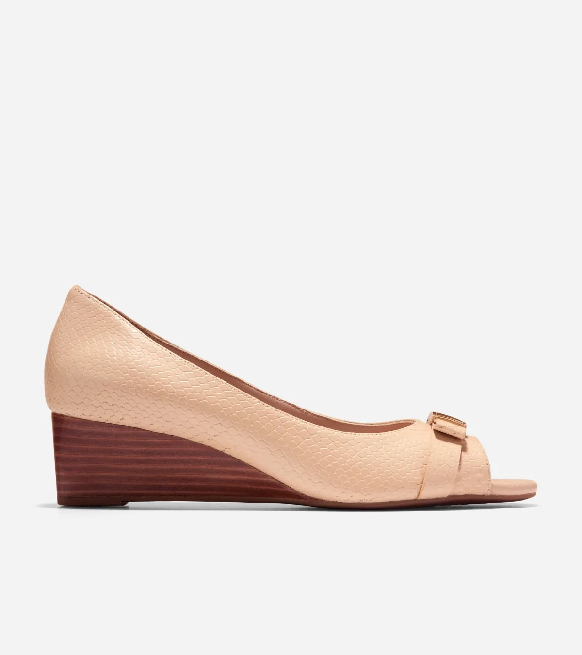 Go-To Malta Peep Toe Bow Wedges by Cole Haan