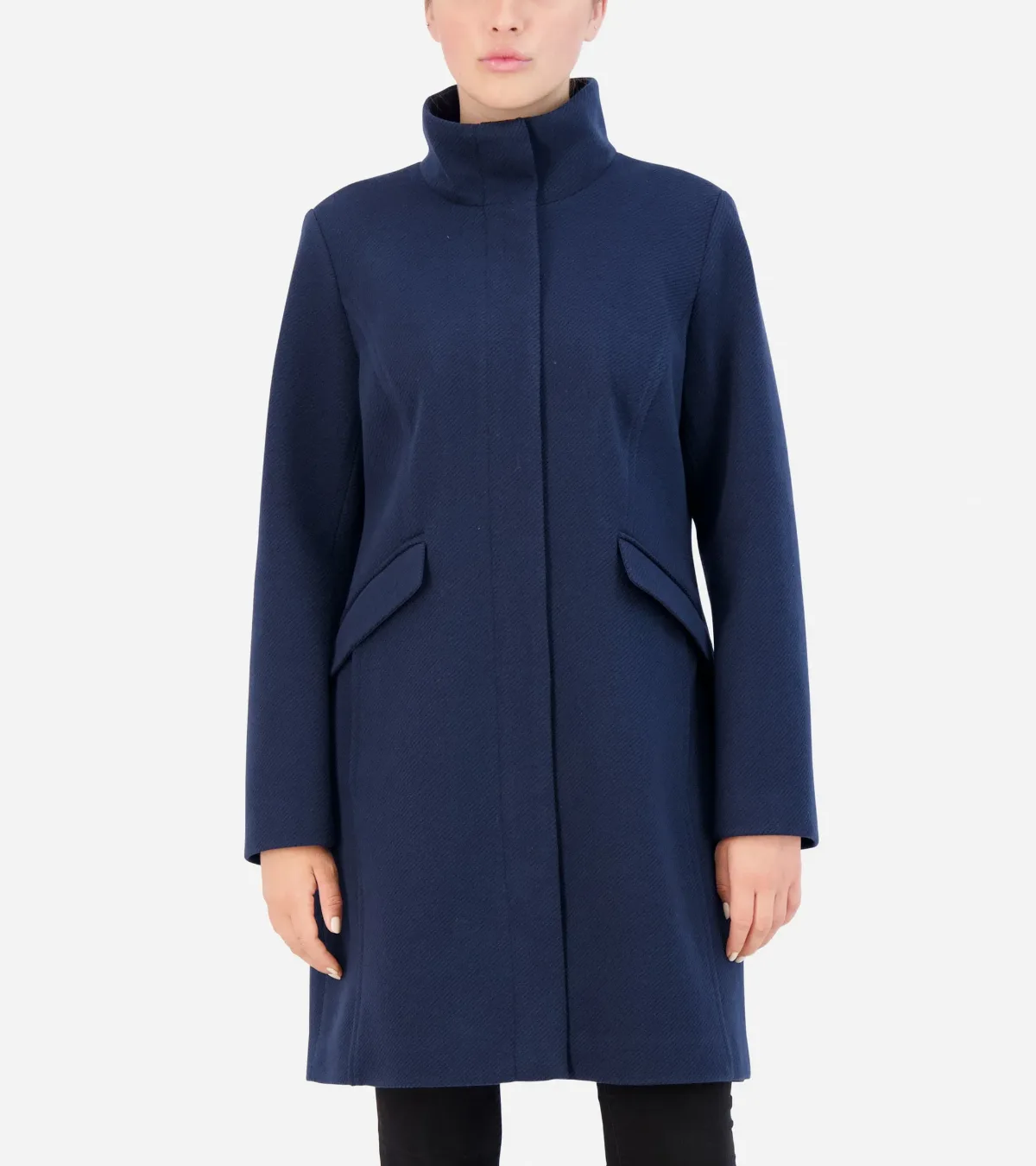 Soft Twill Zip-Up Coat by Cole Haan