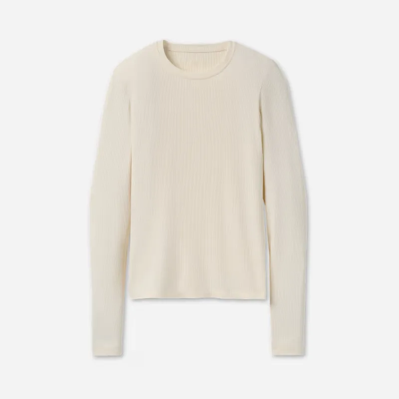 Aidelene Long Sleeve Rib Tee