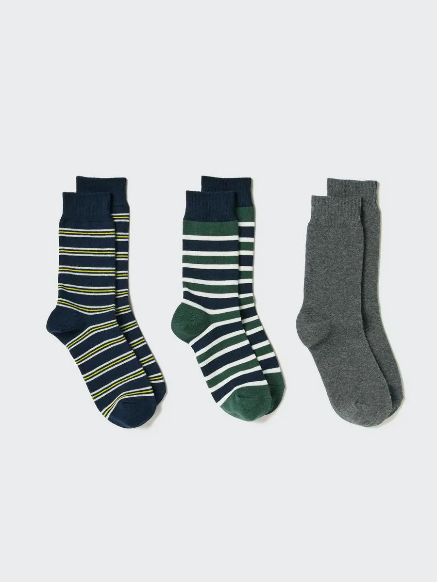 Regular Socks 3 Pairs Stripe