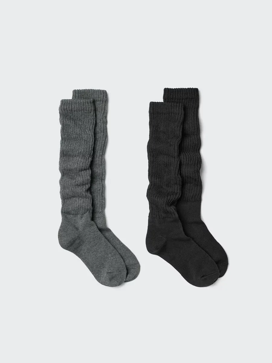 Long Slouch Socks 2 Pairs