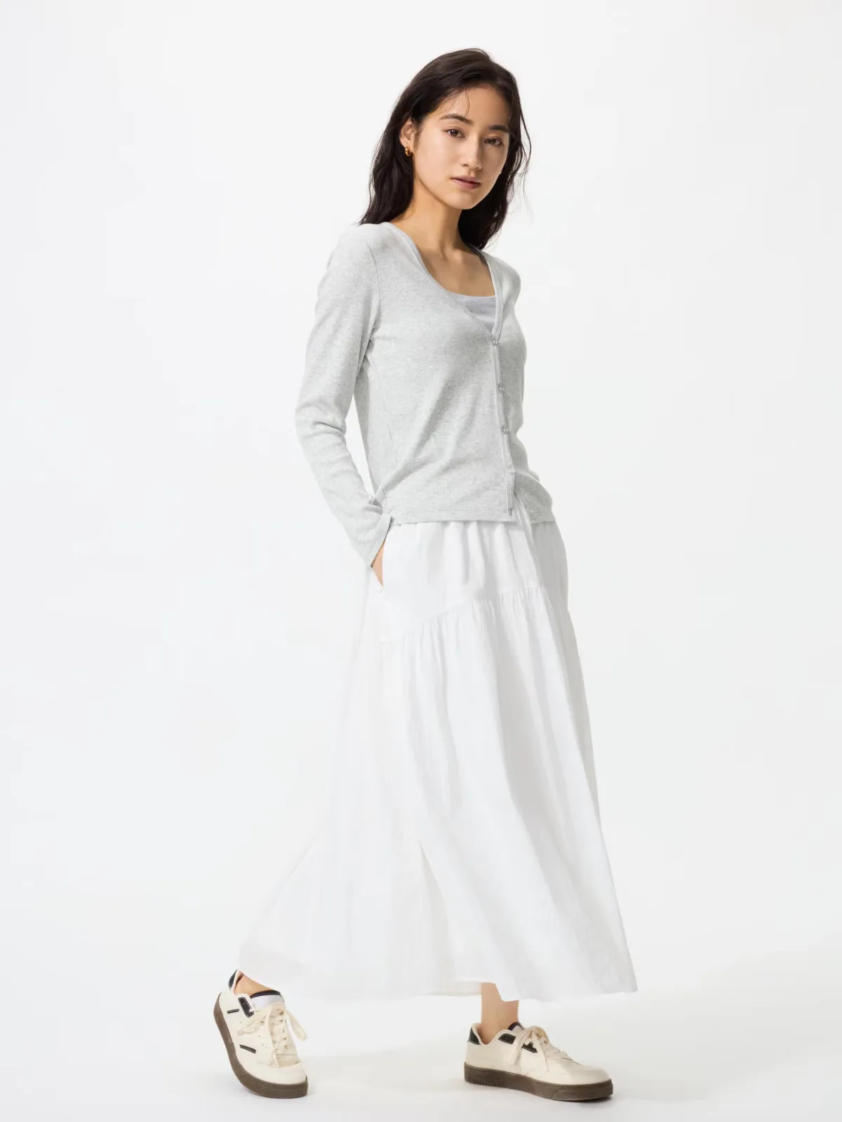 Nylon Gather Skirt by UNIQLO