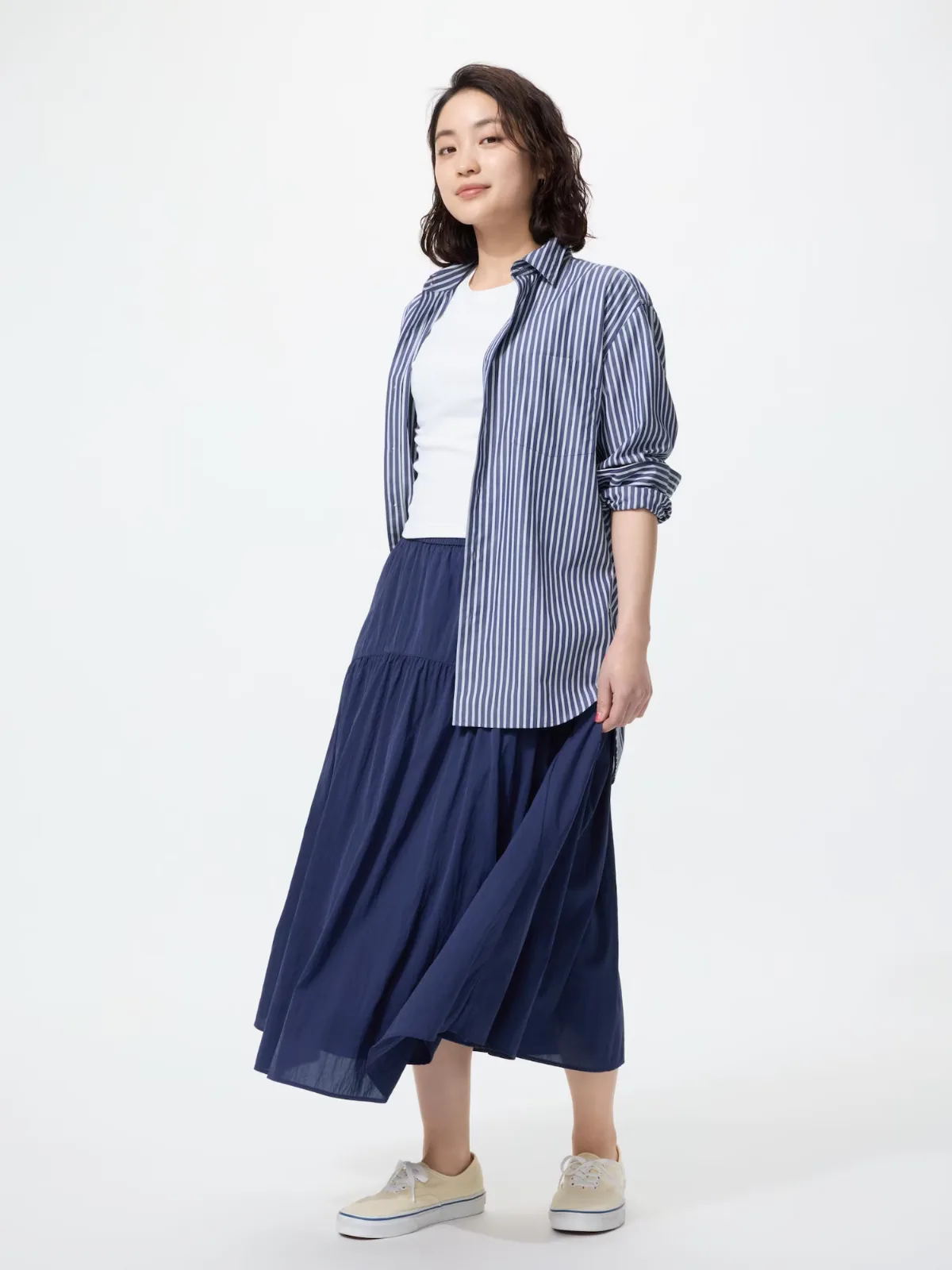 Nylon Gather Skirt