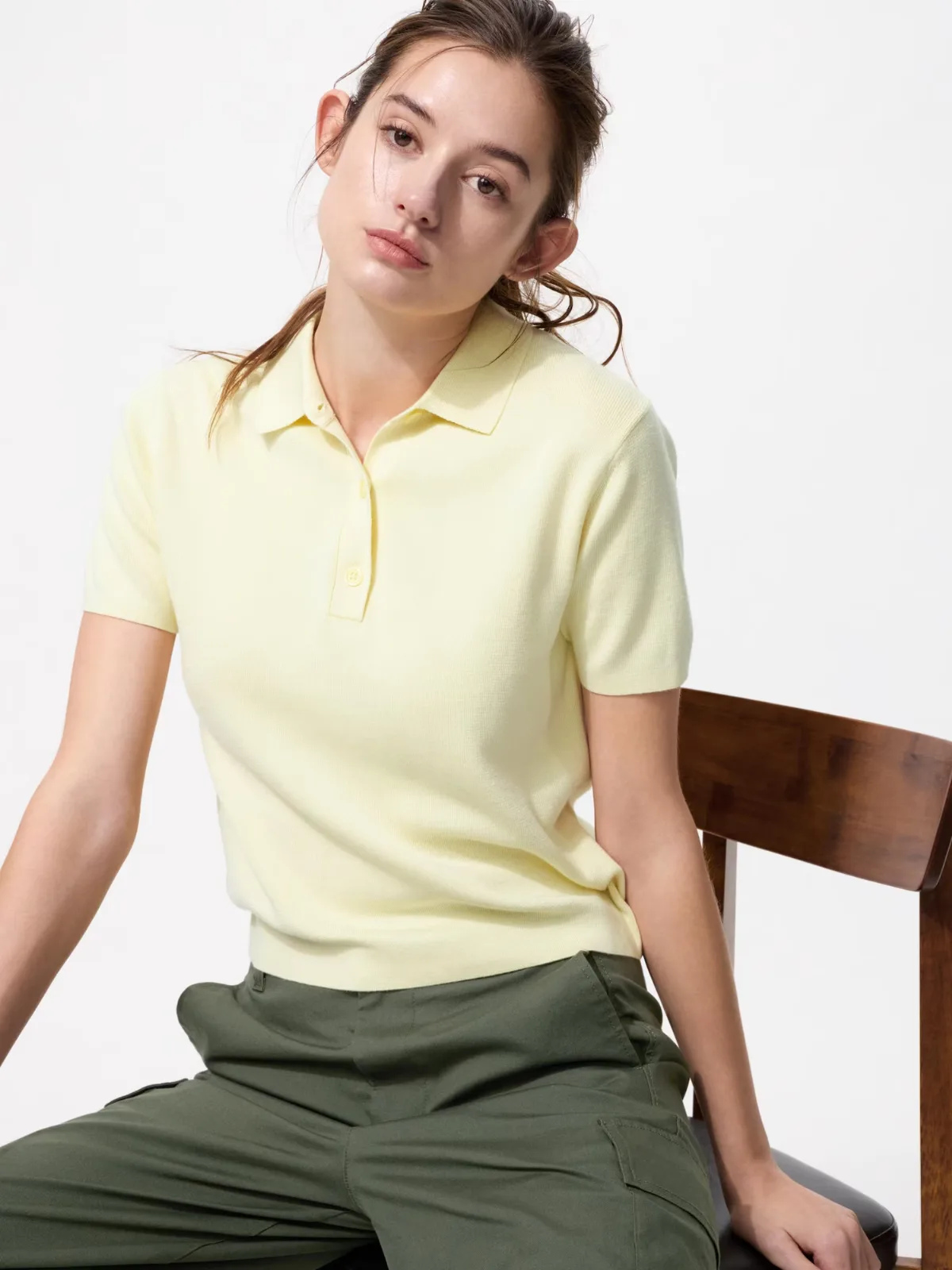 Polo Short Sleeve Sweater by UNIQLO