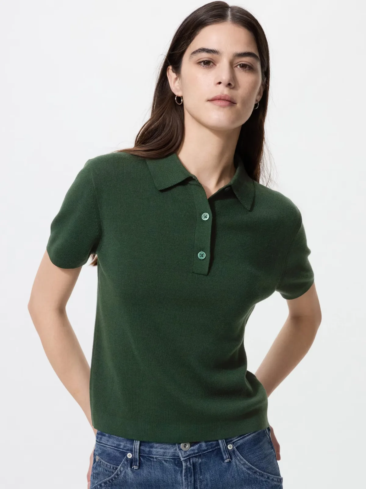 Polo Short Sleeve Sweater by UNIQLO
