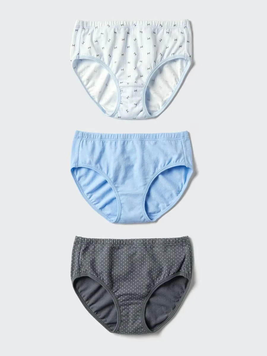 Stretch Cotton Shorts 3 Pairs Ribbon by UNIQLO