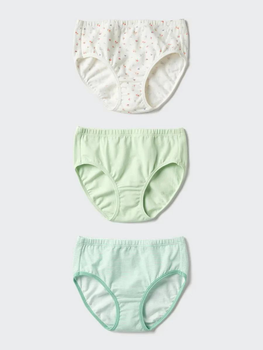 Stretch Cotton Shorts 3 Pairs Flower by UNIQLO