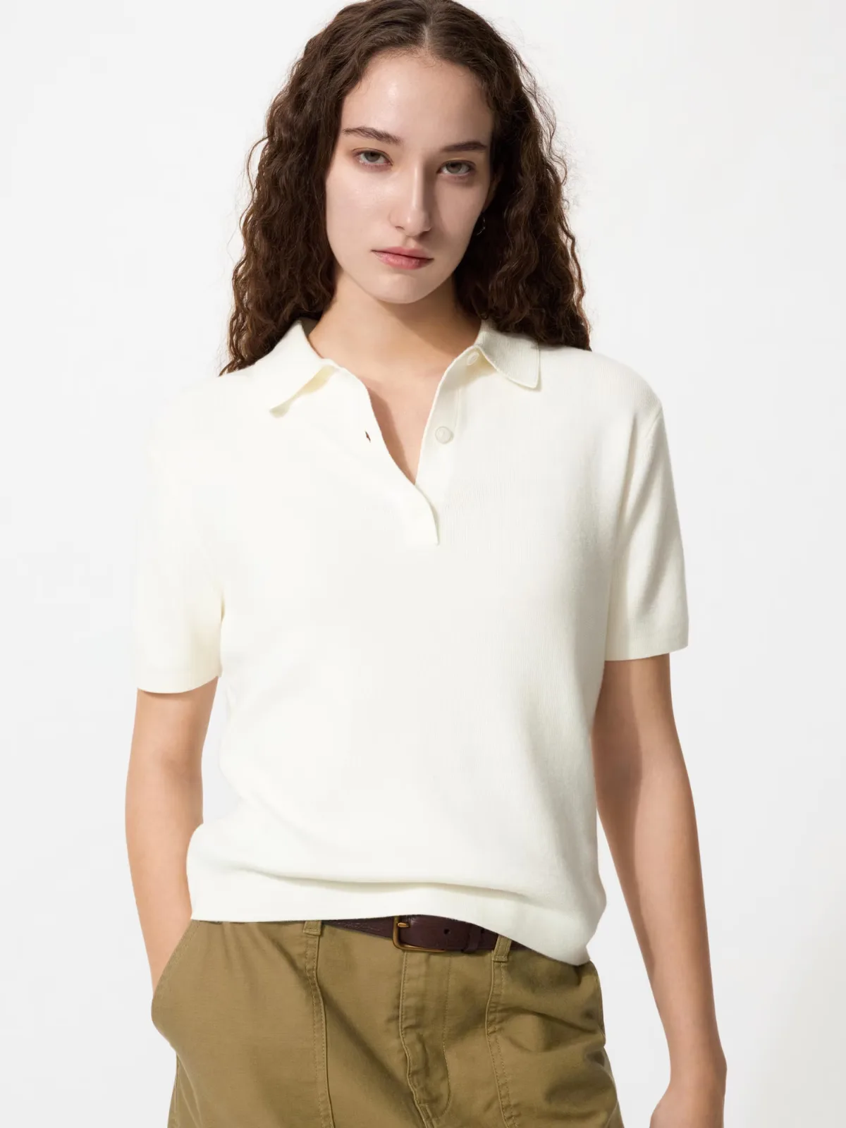 Polo Short Sleeve Sweater by UNIQLO