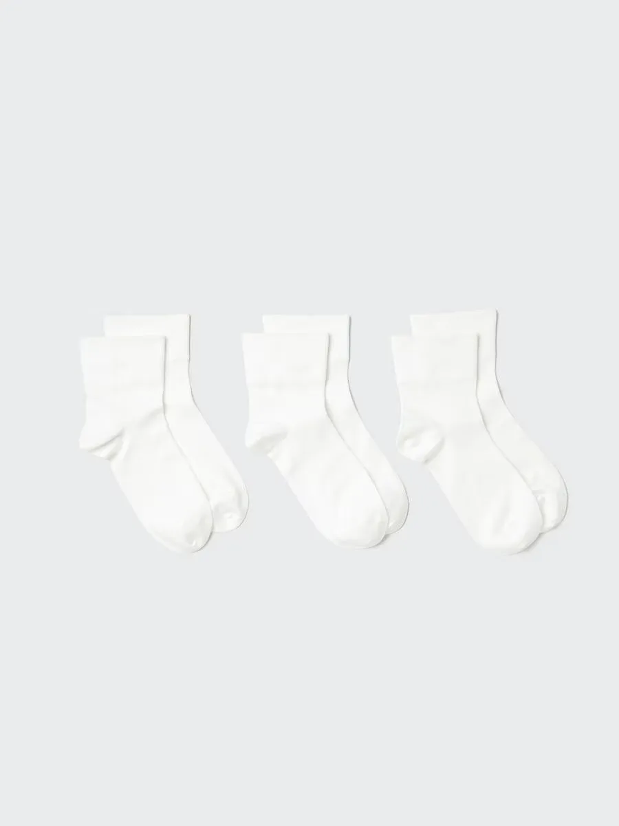 Crew Socks 3 Pairs Tapered with Deodorizing by UNIQLO