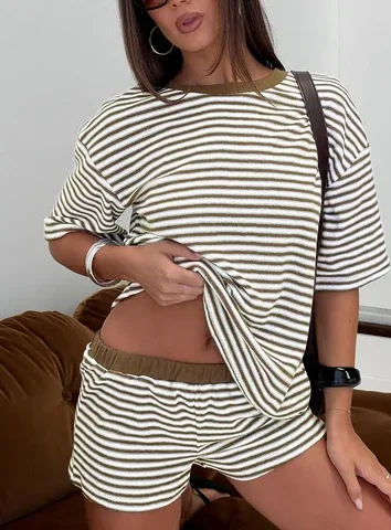 Selvina Terry Towelling Shorts by Princess Polly