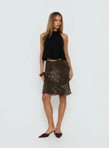 Anatola Midi Skirt by Princess Polly Lower Impact