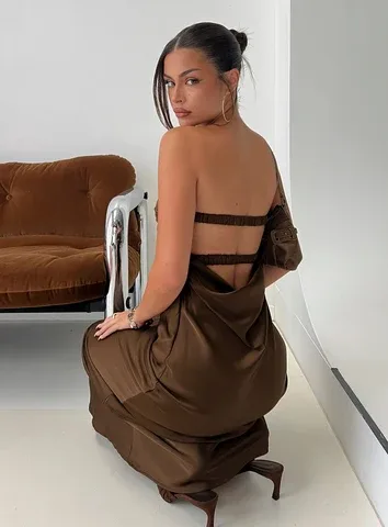 Faviola Strapless Maxi Dress by Princess Polly Lower Impact