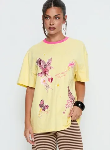 Wild Light Oversized Graphic Tee by Princess Polly