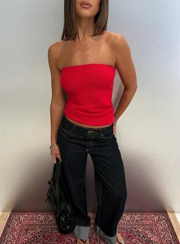 Aubrialla Strapless Top by Princess Polly