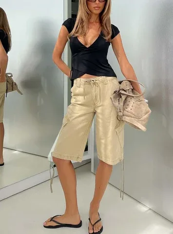 Apres Tie Waist Jorts by Lioness