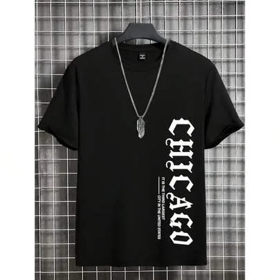 Manfinity Slim Fit Round Neck Short Sleeve T-Shirt