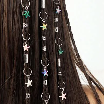 Braid Hair Clips Beach Hair Accessories Vintage 35pcs by SHEIN
