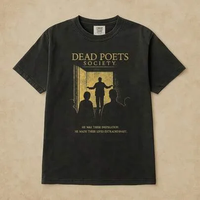 Dark Academia Movie Shirt, Vintage Poetry Cinema Tee, Prep School Aesthetic Movie Gift, English Lite by SHEIN