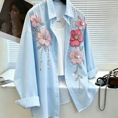 Casual Commute Floral Print Shirt