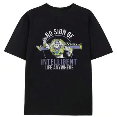 Buzz Intelligent Life T-Shirt Casual Short Sleeve Top by SHEIN