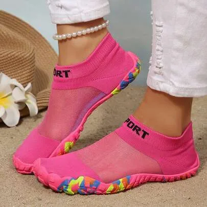Quick Dry Water Shoes Barefoot Aqua Socks Lightweight Beach Shoes by SHEIN