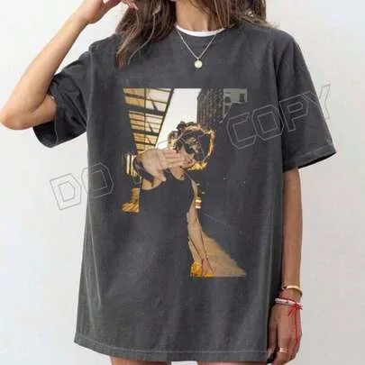 Washed Drop Shoulder DJO Joe Keery Tribute Concert Photo T-Shirt