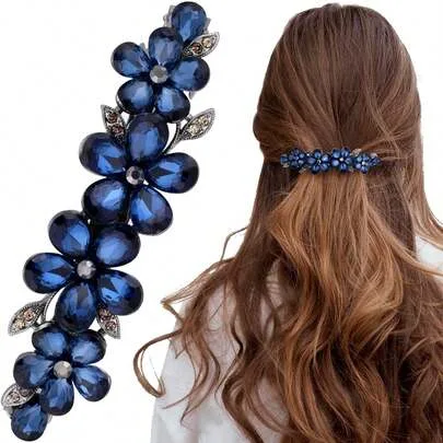 Crystal Rhinestone Hair Clip by SHEIN