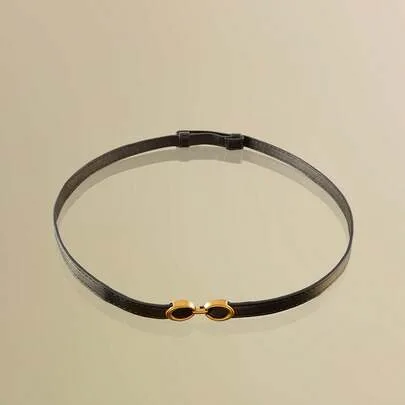 Adjustable Decorative Thin Waist Belt by NobleVue