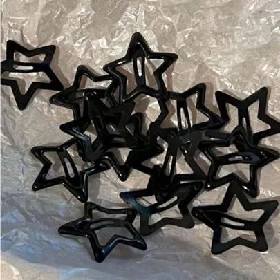 10/20pcs Y2K Pentagram Metal Hair Clips, Claw Clips Hair Claws Hair Barrettes by SHEIN