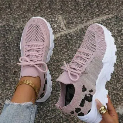 Breathable Shoes with Four-Color Thick Elastic Sole by SHEIN