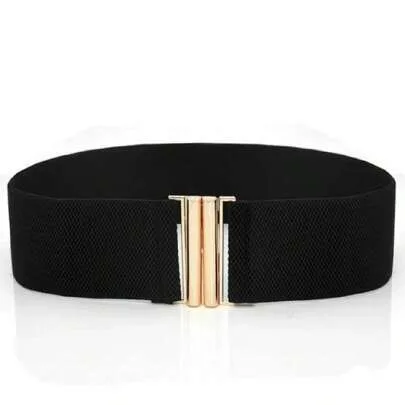 Elastic Waist Belt, Skinny Adjustable Girdle Design Wide Waistband by SHEIN