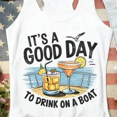 Sleeveless Round Neck Slogan Print Cotton Blend Tank Top by SHEIN