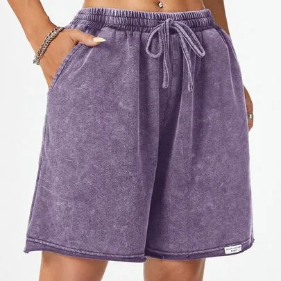 Streetwear Vintage Dirty Washed Grunge Track Shorts by Coolane