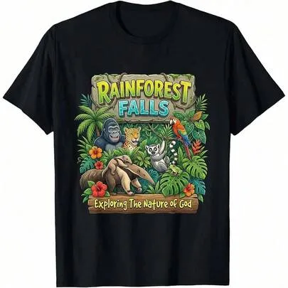 Rainforest Falls VBS 2026 Staff Vacation Bible School T-Shirt by SHEIN