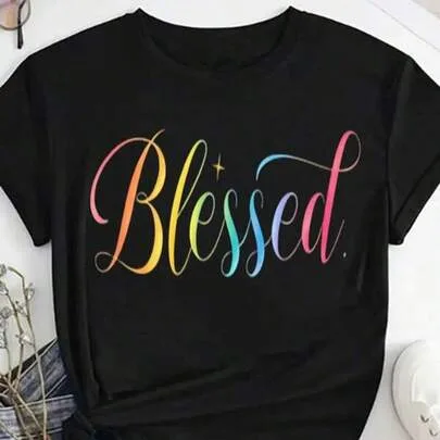 Oversize Pure Round Neck T-Shirt by SHEIN