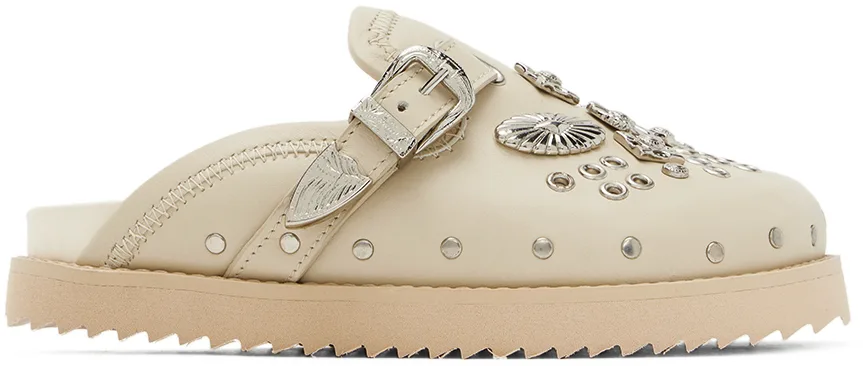 SSENSE Exclusive Kids Beige Slippers