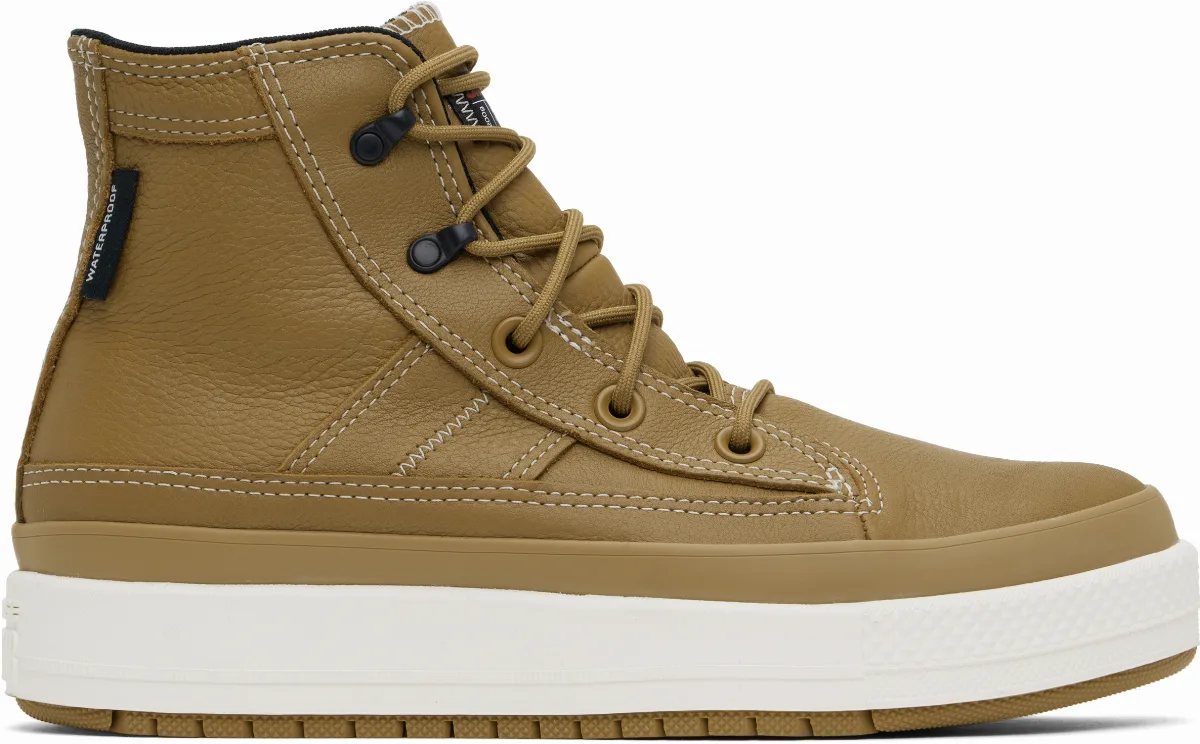 Tan Chuck Taylor All Star Equip Waterproof Sneakers by Converse