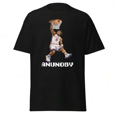 OG Anunoby New York Retro Video Game Knicks Playoff Gear Shirt by SHEIN